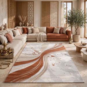 Turkish VELOURA Rug A451A Sky TILE Size 150*220