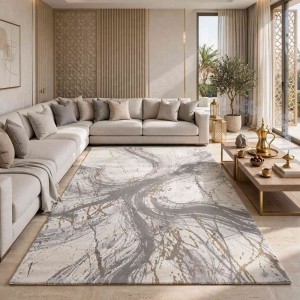 Turkish VELOURA Rug A453A Sky GRAY Size 50*80