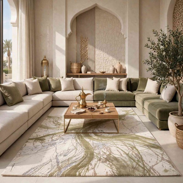 سجاد تركي فيلورا A453A اخضر مقاس 100*300