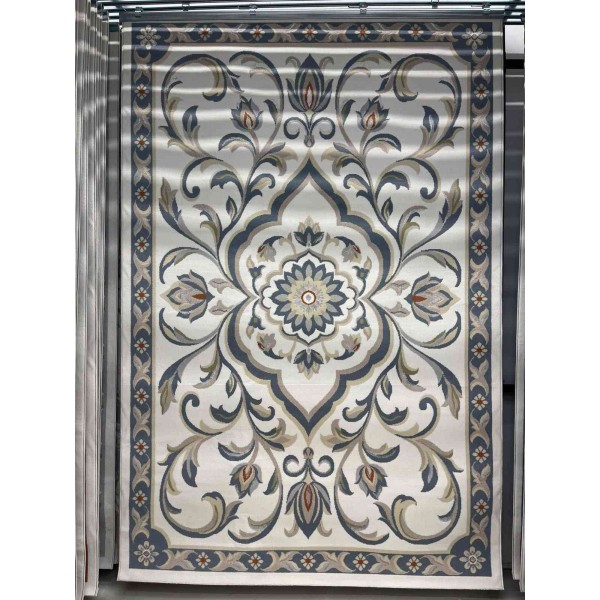 Turkish VELOURA Rug A456A Sky BLUE Size 300*400