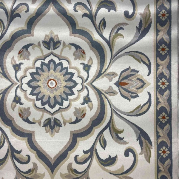Turkish VELOURA Rug A456A Sky BLUE Size 300*400
