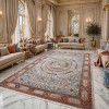 Turkish VERONA Bohemian Rug KO61A beige ORANGE Size 200*300