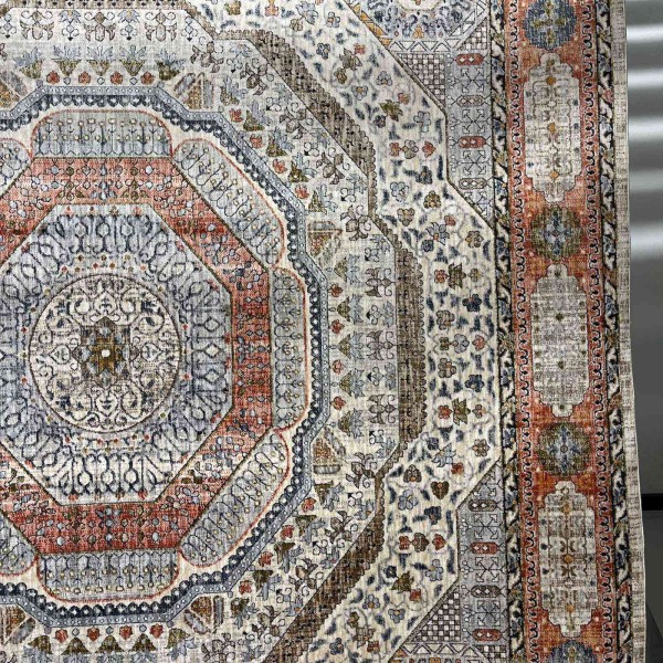 Turkish VERONA Bohemian Rug KO61A beige ORANGE Size 200*300