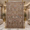 سجاد فيرونا بوهيمي تركي KP79A بيج غامق برتقالي مقاس 50*80