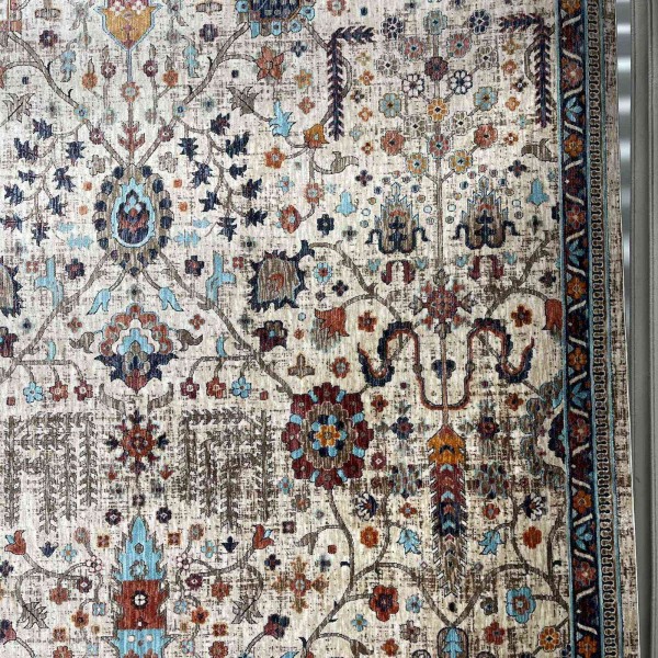 Turkish VERONA Bohemian Rug KP79A CREAM TURQUOIS Size 80*150