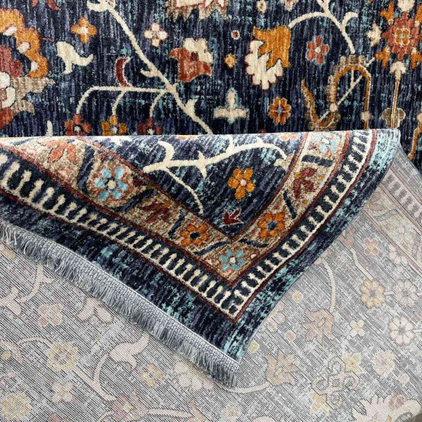 سجاد فيرونا بوهيمي تركي KP79A سماوي غامق زهري مقاس 300*400