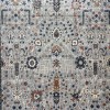 Turkish VERONA Bohemian Rug KP79A Light gray multi aqua Size 200*300