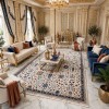Turkish VERONA Bohemian Rug KP79A beige multi aqua Size 300*400