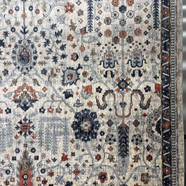 Turkish VERONA Bohemian Rug KP79A beige multi aqua Size 300*400