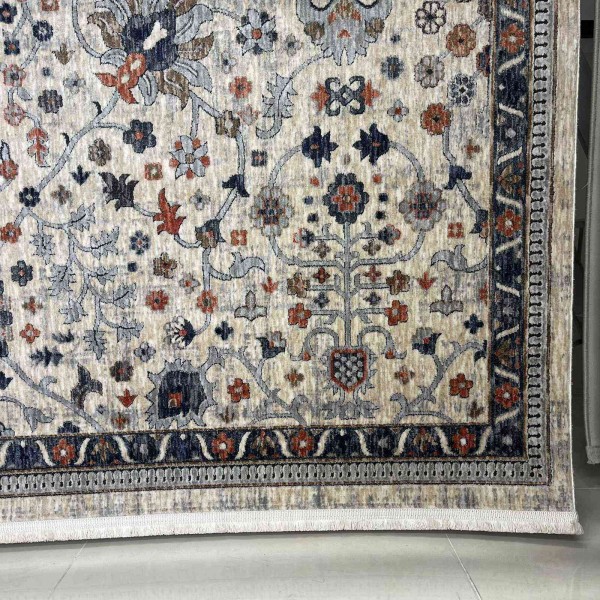 Turkish VERONA Bohemian Rug KP79A beige multi aqua Size 300*400