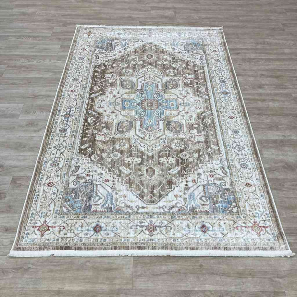 سجاد تركي بوهيمي المغنية F555A1 بيج بني مقاس  300*400