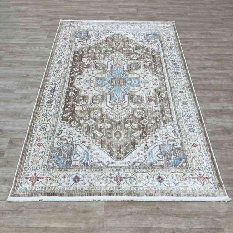 Turkish Bohemian Rug Singer F555A1 Beige Brown Size 300*400