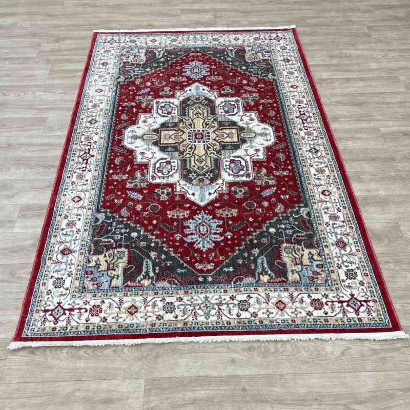 سجاد تركي بوهيمي المغنية F555A1 احمر مقاس  50*80