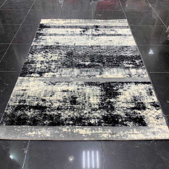 Excellent Egyptian carpets 614 black with gray