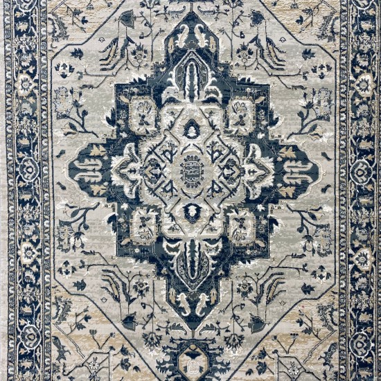 Bulgarian Gala Carpet ODB72A Blue Leggings Size 300*400