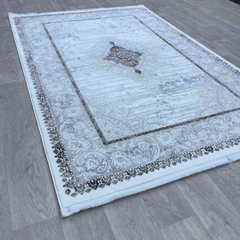 Turkish carpet Motto 049770 brown first grade size 150*220