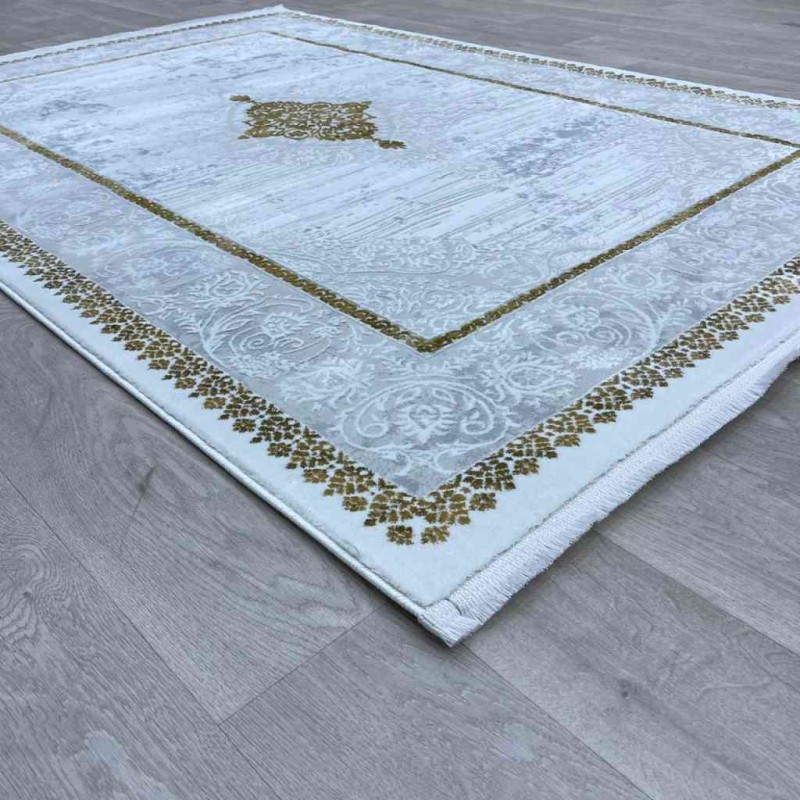 Turkish carpet Motto 049770 golden first class size 150*220