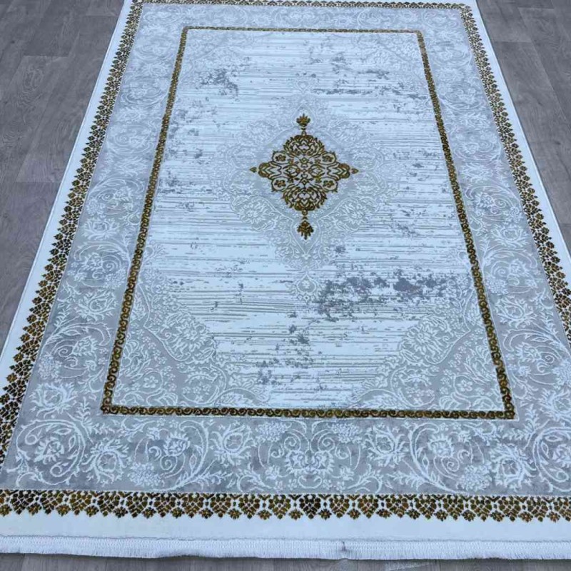 Turkish carpet Motto 049770 golden first class size 150*220