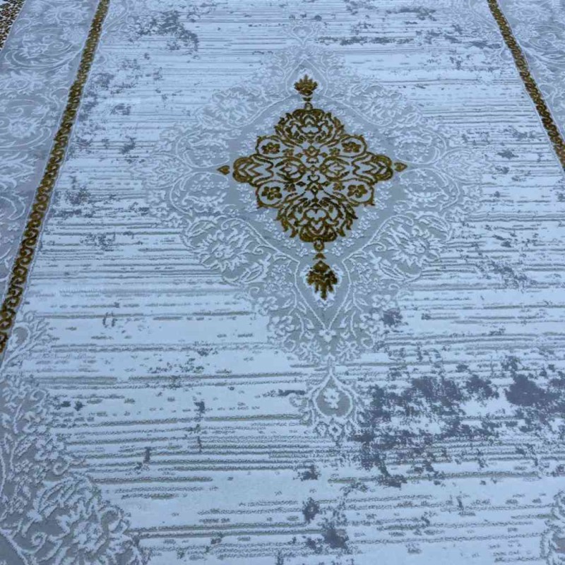 Turkish carpet Motto 049770 golden first class size 150*220