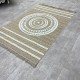 Turkish burlap carpet Isi 06545D gold size 300*400