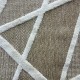 Turkish burlap carpet Issi 09205C white size 300*400