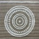 Turkish burlap carpet Isi 06545D white size 300*400