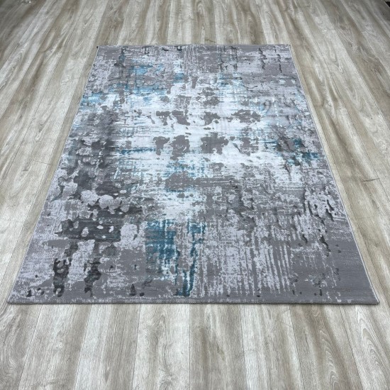 Turkish Rawa carpet 0101TA, gray and blue, size 300*400