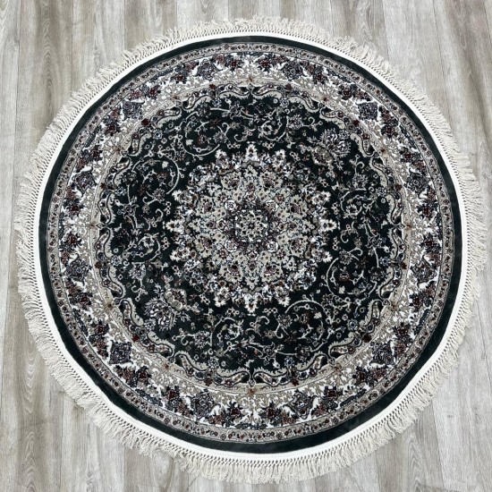 Turkish Samarkandy carpet A027A gray size 150*150