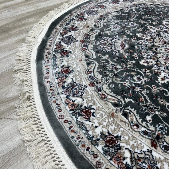Turkish Samarkandy carpet A027A gray size 150*150