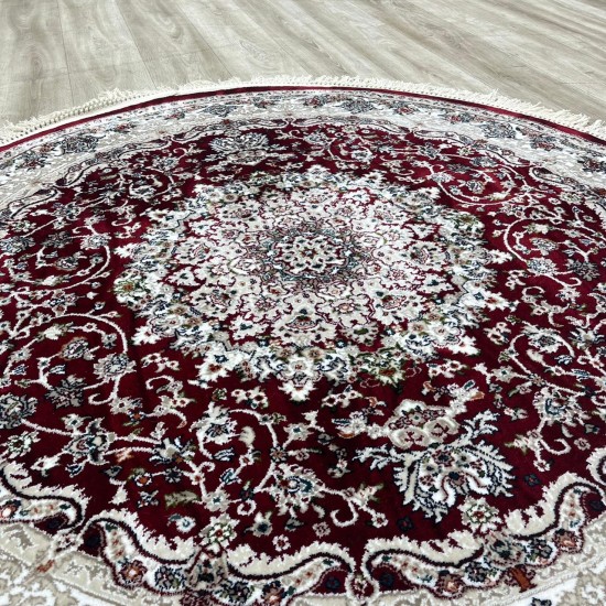 Turkish Samarkandy carpet A027A red size 150*150