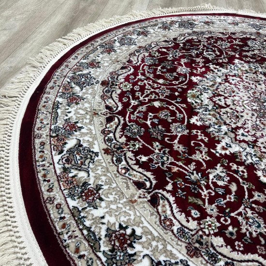 Turkish Samarkandy carpet A027A red size 150*150
