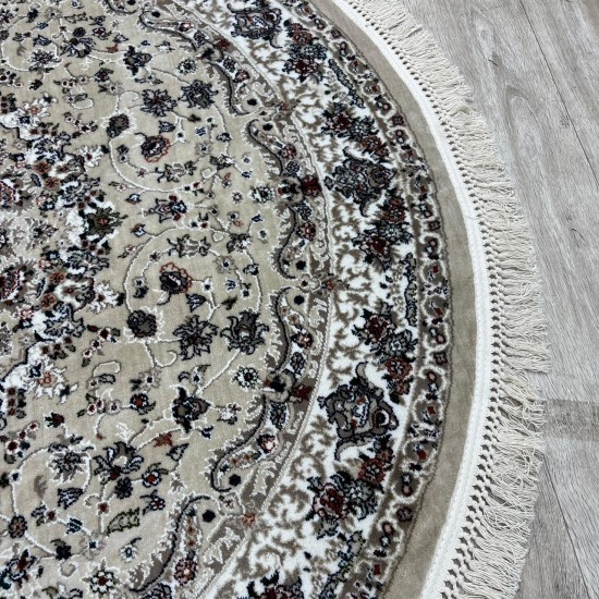 Turkish Samarkandy carpet A027A beige size 200*200