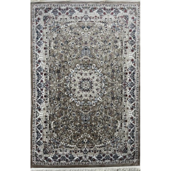 Turkish Samarkandy carpet A027A Vison Vison size 400*600