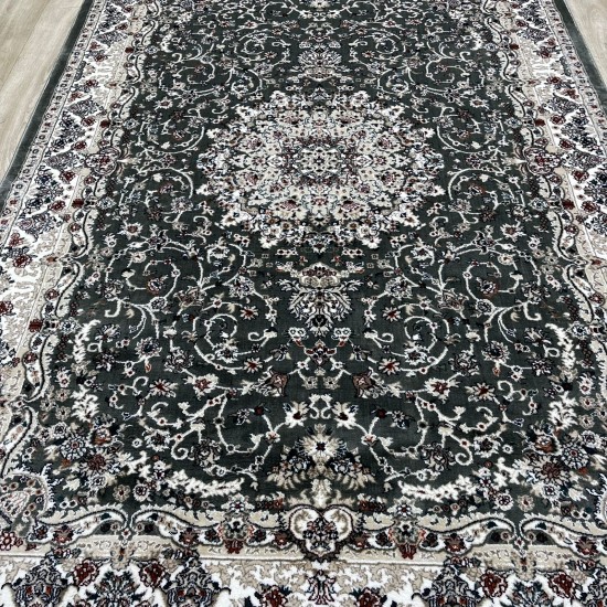 Turkish Samarkandy carpet A027A gray size 400*600