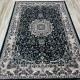 Turkish samarkandi carpet A027A cyan size 250*350