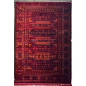 سجاد تركي بخارى نقشة افغاني 1502 بابل احمر مقاس 300*400
