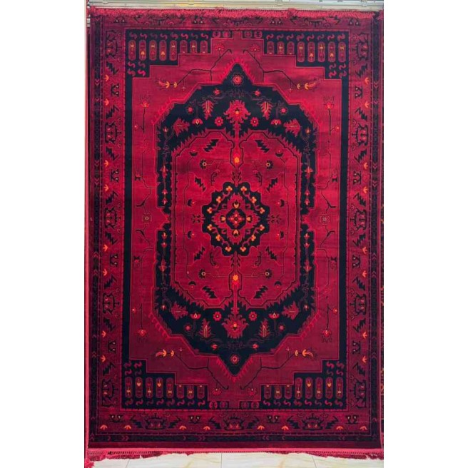سجاد تركي بخارى نقشة افغاني 1503 بابل احمر مقاس 200*300