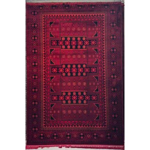 سجاد تركي بخارى نقشة افغاني 1504 بابل احمر مقاس 200*300