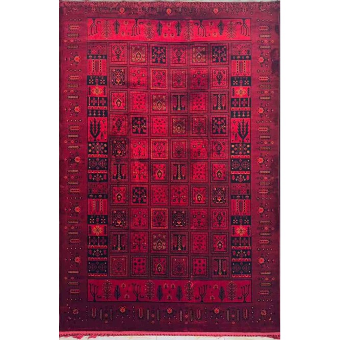 سجاد تركي بخارى نقشة افغاني 1506 بابل احمر مقاس 300*400