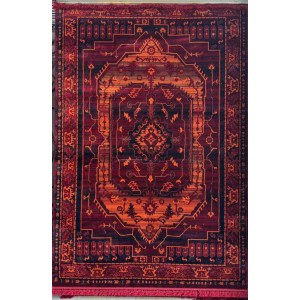 سجاد تركي بخارى نقشة افغاني 1509 بابل احمر مقاس 250*350