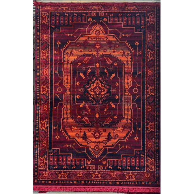 سجاد تركي بخارى نقشة افغاني 1509 بابل احمر مقاس 250*350