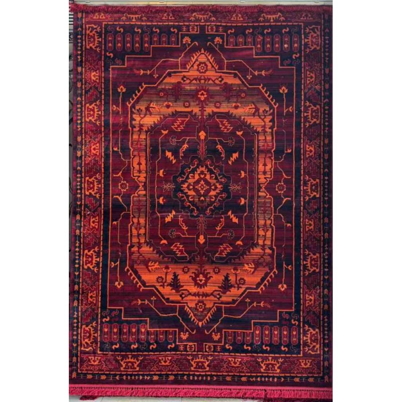 سجاد تركي بخارى نقشة افغاني 1509 بابل احمر مقاس 200*300