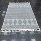 سجاد خيش باتارا تركي L0064B رصاصي مقاس 100*300