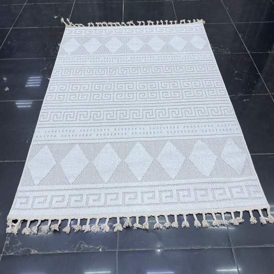 Turkish Batara Burlap Carpet L0027B Ivory Size 300*400