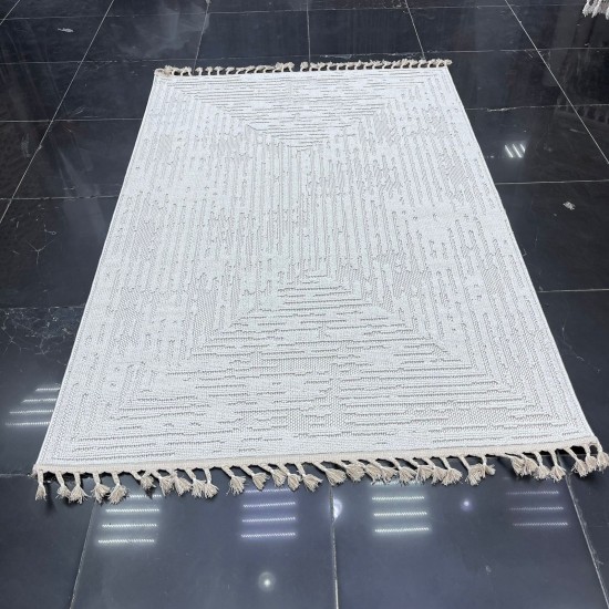 Turkish batara burlap carpet L0026B beige size 150*220