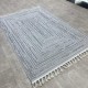 Turkish burlap rugs B787B gray color
