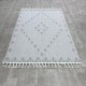 Turkish burlap rugs B795A beige beige color