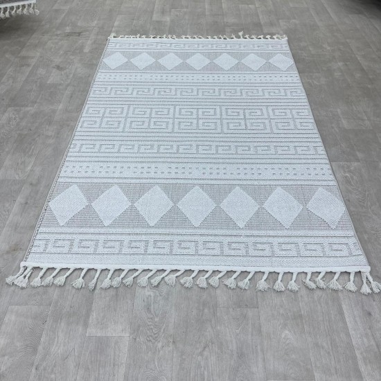 Turkish burlap rugs B979A beige color