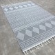 Turkish burlap rugs B979A gray color