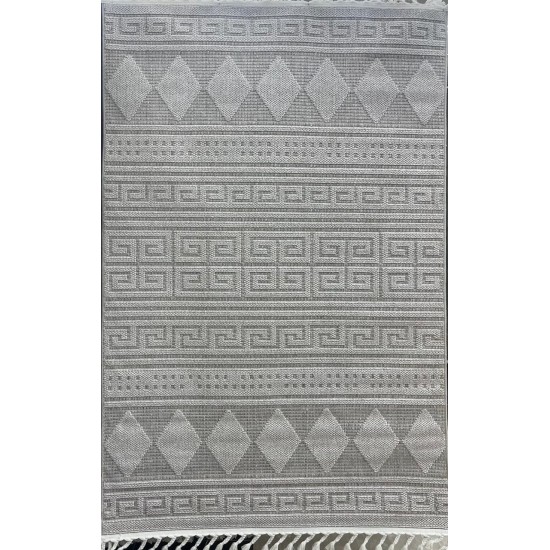 Turkish burlap rugs B979A beige beige color